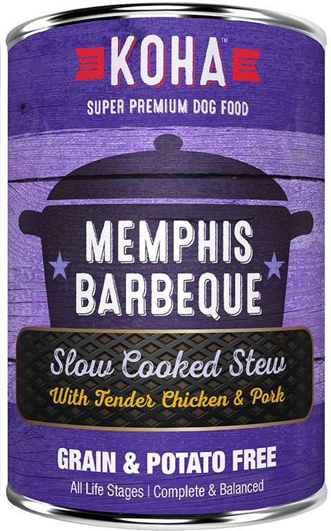 KOHA Memphis Barbeque Tender Chicken & Pork Stew Dog Food