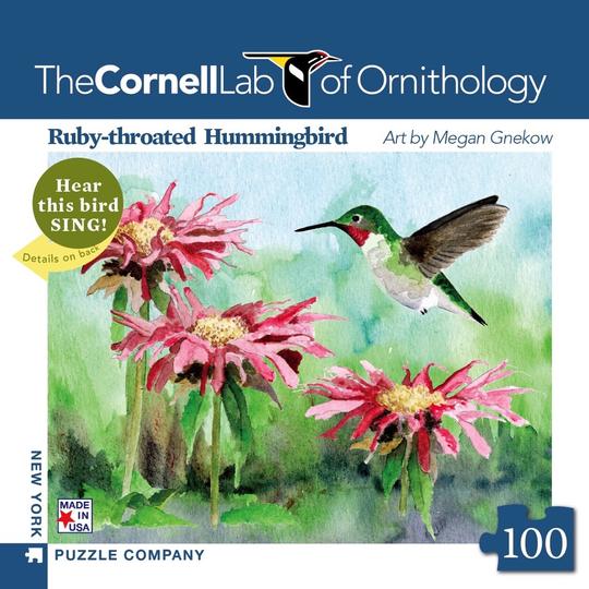 New York Puzzle Company Ruby-Throated Hummingbird 100 Piece Puzzle