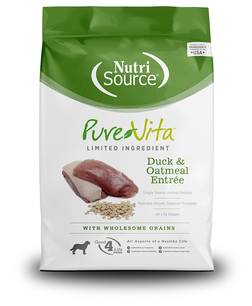 Pure Vita Duck & Oatmeal Entrée Limited Ingredient Dog Food
