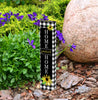 CHECKS AND YELLOW DAISY 13 MINI ART POLE