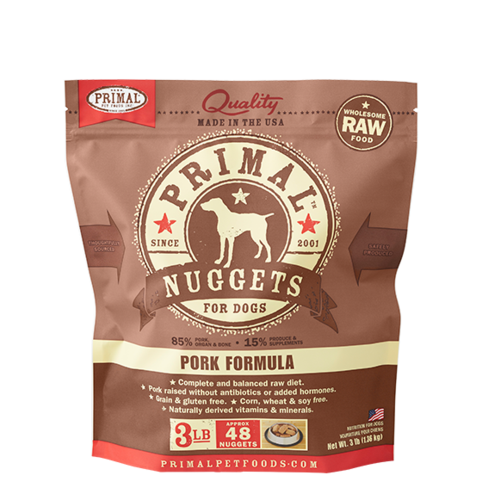 Primal Nuggets Raw Frozen Canine Pork Formula