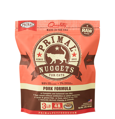 Primal Nuggets Raw Frozen Feline Pork Formula