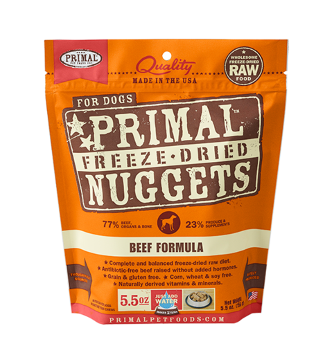 Primal Nuggets Canine Beef Freeze-Dried Formula