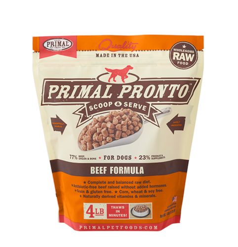 Primal Pronto Raw Frozen Canine Beef Formula