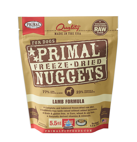 Primal Nuggets Canine Lamb Freeze-Dried Formula