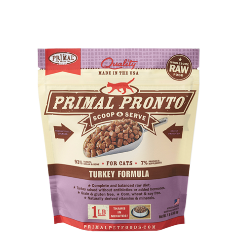 Primal Pronto Raw Frozen Feline Turkey Formula