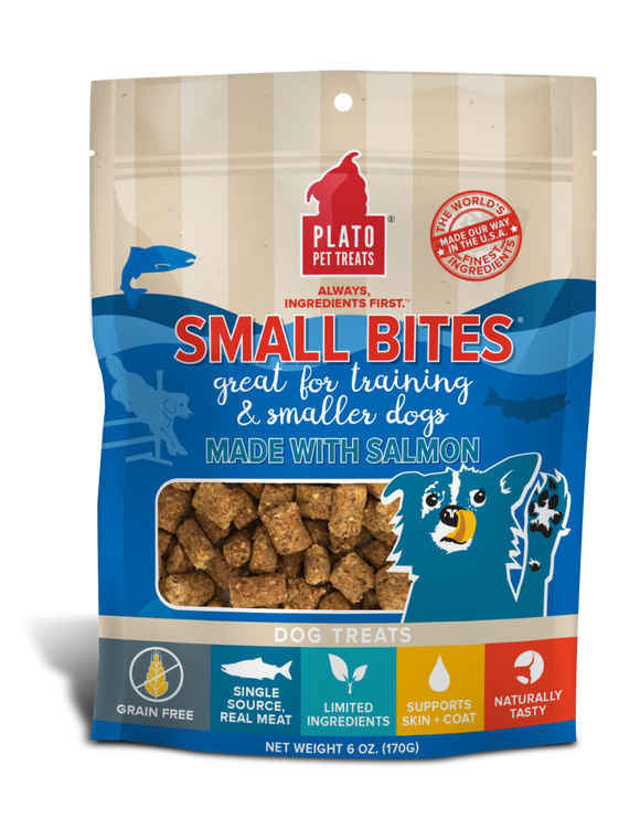 Small Bites Salmon Meaty Morsel Dog Treats - 6oz.