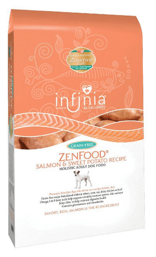 INFINIA ZENFOOD SALMON AND SWEET POTATO GRAIN-FREE ADULT DOG FOOD 30LB