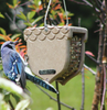 SHELLED PEANUT BIRD FEEDER IN TAUPE RECYCLED