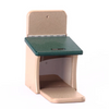 SQUIRREL MUNCH BOX FEEDER IN TAUPE AND GREEN RECYCLED PLASTIC