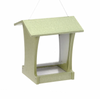 TALL HOPPER BIRD FEEDER IN GREEN RECYCLED PLASTIC