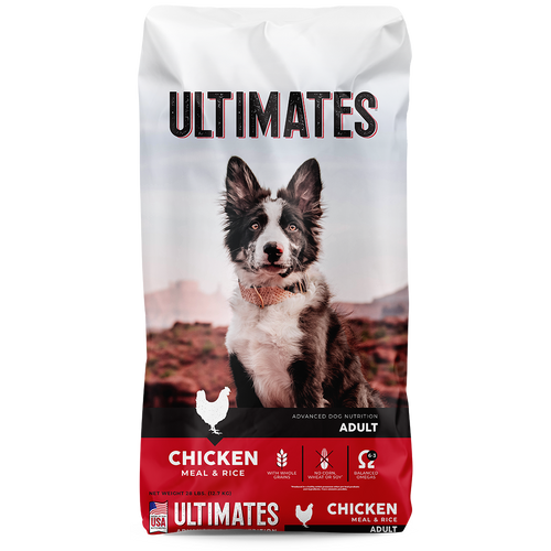 ULTIMATES CHICKEN MEAL & RICE FOR ADULT DOGS