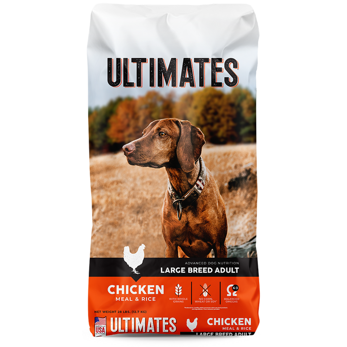 ULTIMATES CHICKEN MEAL & RICE FOR LARGE BREED ADULT DOGS