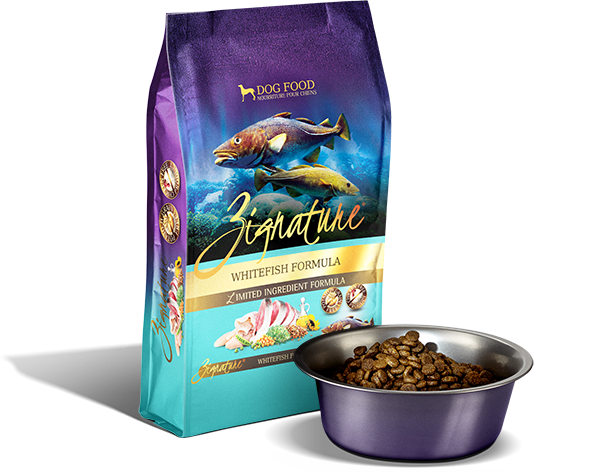 Zignature whitefish shop dog food ingredients