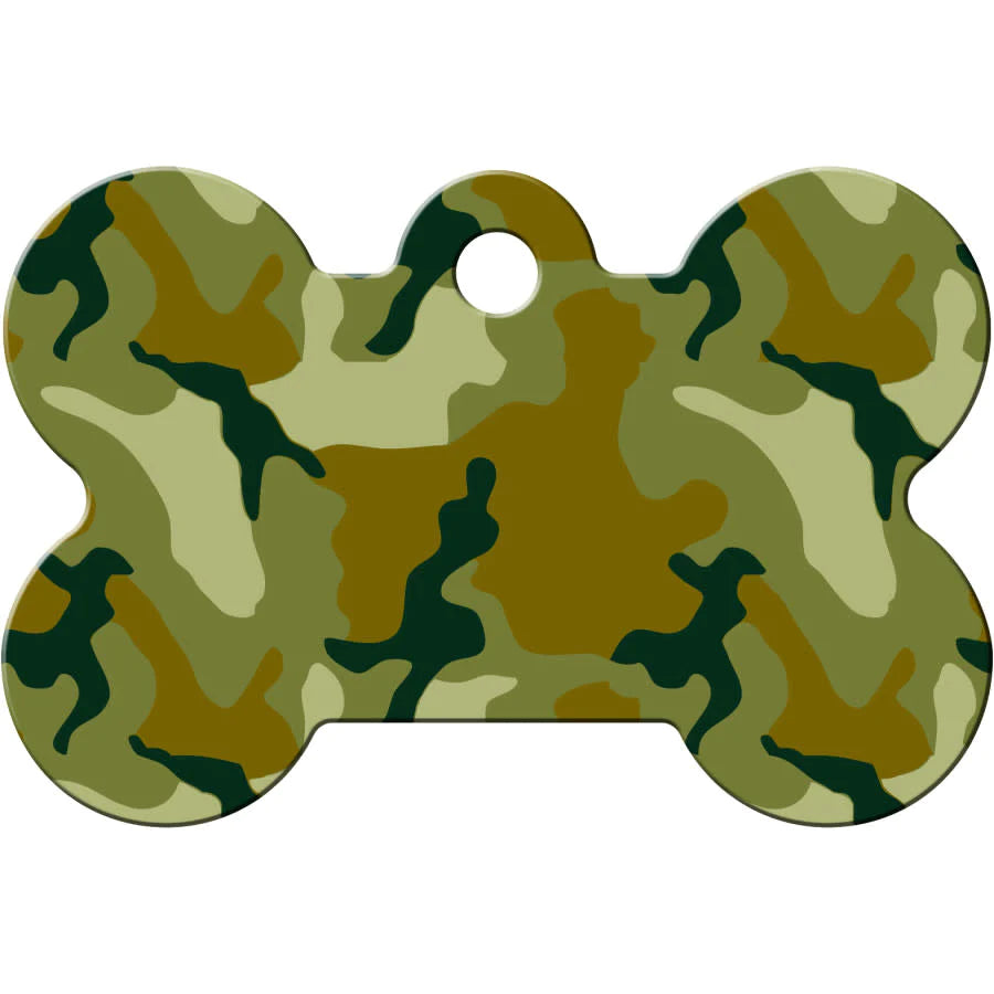 Plated Brass Military Pet ID Tags Large / Chrome