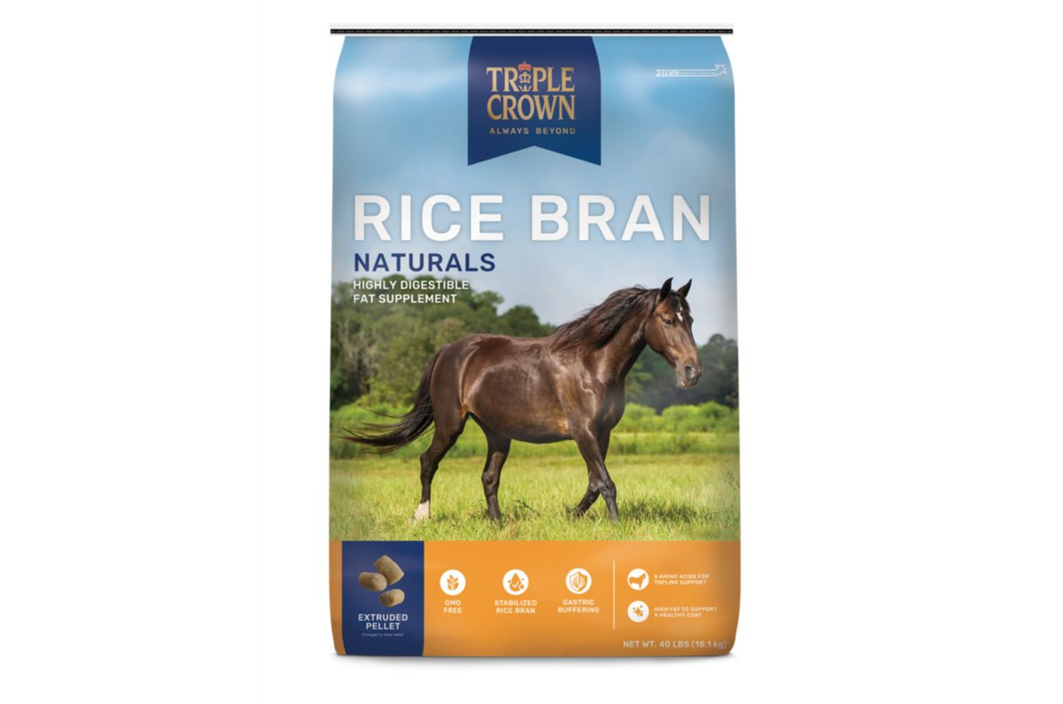 Triple Crown Rice Bran Pellet — Agri Feed Pet Supply