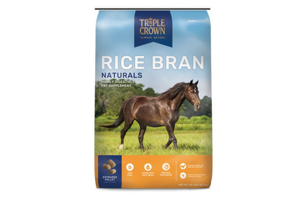 Triple Crown Rice Bran Pellet Agri Feed Pet Supply