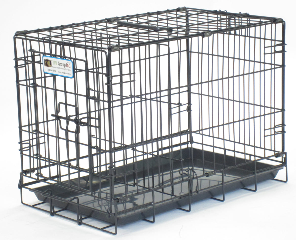 Top paw folding sales double door crate instructions