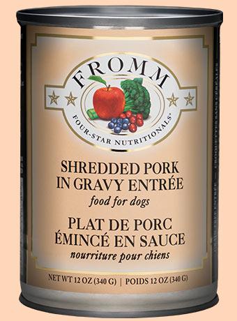 Fromm Four-Star Nutritionals Shredded Pork in Gravy Entrée Food for Dogs