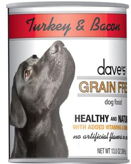 Dave’s Grain Free™ Canned Dog Food Turkey and Bacon Recipe