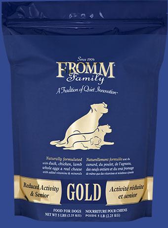 Fromm Family Reduced Activity Senior Gold Food for Dogs Agri