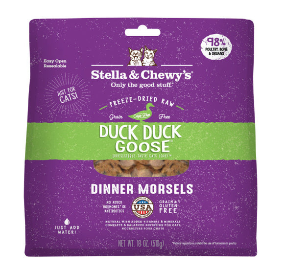 Stella & Chewy's Freeze-Dried Dinner Morsels for Cats - Duck Duck Goose Recipe