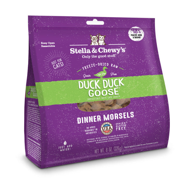 Stella & Chewy's Freeze-Dried Dinner Morsels for Cats - Duck Duck Goose Recipe